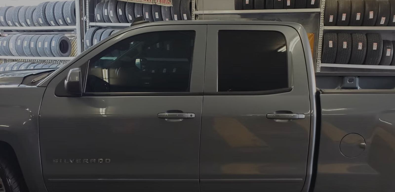 Chevy Silverado — mobile auto window tinting