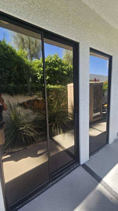 Sliding Door Exterior — residential window tinting
