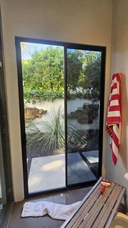 Sliding Door Interior — residential window tinting